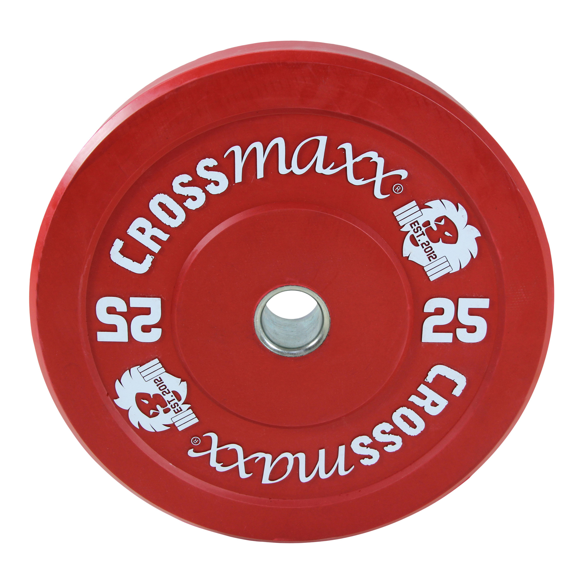 Brug Crossmaxx Bumper Plate 25 kg Rød til en forbedret oplevelse